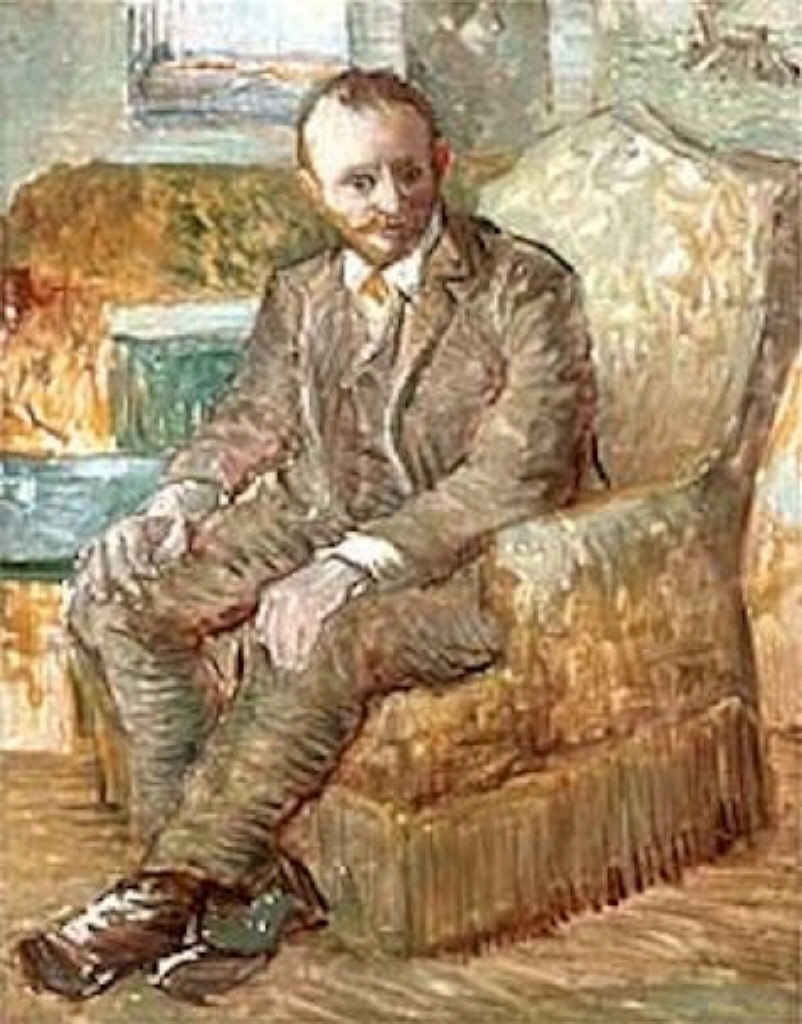 Картина Ван Гога Портрет арт-дилера Александра Рида в кресле 1886-1887
